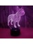 Çocuklar Yatak Odası Işığı Renkli 3D LED Ev Dekorasyonu Için 7 Renkli Işık ile Dinamik Rhino Hippo Işık Ev Dekorasyonu Için Inanılmaz Görsel Optikle (Yurt Dışından) 3