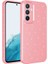 Galaxy S24 Plus Kılıf Kamera Korumalı Simli Lüks Klcr Koton Kapak-Pembe 1