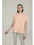 SN274 Nına T-Shirt 2fx Somon Kadın Kısa Kol T-Shirt 2