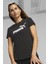 ESS Logo Tee Siyah Kadın Kısa Kol T-Shirt 2