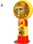 Genç Kahraman Küçük Nezha Fan Cep Telefonu Tutucu El Elektrikli Fan (Yurt Dışından) 1
