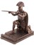 Şövalye Kalemlik Miğfer Heykel Kalemlik Standlı Bronz (Yurt Dışından) 1