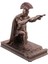 Şövalye Kalemlik Miğfer Heykel Kalemlik Standlı Bronz (Yurt Dışından) 2