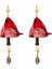 Redbird Kuş Şarkısı Çanı Asılı, Reçine El Işi Rüzgar Çanı (Yurt Dışından) 1