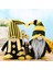 Bumble Bee Çizgili Cüce Yüzsüz Bebek Dekoru Ev Masaüstü Dekoru, B (Yurt Dışından) 3