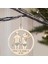 Ahşap Oyuk Oyma Asılı Dekor, Noel Ağacı, Duvar, E (Yurt Dışından) 3