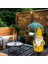 Güneş Enerjili LED Işıklı Bahçe Cüce Heykeli Gnome Patio Süsü (Yurt Dışından) 3