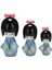Japon Kokeshi Ahşap Bebekler Kız Hediye Dekorasyon Süsleme Model C (Yurt Dışından) 1