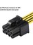Madenci Için 5 Paket Cpu 8pin Ila 2x 8 Pin (6+2) Güç Veri Kablosu (Yurt Dışından) 5
