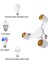 3'ü 1 Arada E27'DEN E27'YE Genişletilmiş LED Ampul Ampul Soketi Ayırıcı Adaptörü (Yurt Dışından) 5