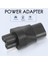 3-Pin Dişi - C8 2-Pin Erkek Fiş Dönüştürücü Güç Kaynağı Adaptörü (Yurt Dışından) 3