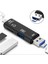 5'i 1 Arada USB 2.0 Tip C/usb /micro-Usb/tf/sd Hafıza Kartı Okuyucu, Siyah (Yurt Dışından) 3