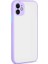 iPhone 12 Mini Kılıf Klcr Hux Kapak-Lila 1