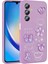 Galaxy A23 4g Kılıf Kabartma Figürlü Parlak Klcr Toys Silikon Kapak-Mor 1