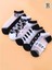Kadın 5 Çift Milk Benekli Desenli Siyah Beyaz Tül Patik Çorap (Inek Karikatür Detaylı) 2
