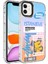 iPhone 11 Kılıf Kamera Korumalı Renkli Desenli Sert Silikon Klcr Korn Kapak-No1 1