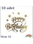 Dövme Happy Birthday Gold 1