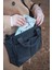Moderna Saten Kumaş Uzun Askılı Fermuarlı Bölmeli Kadın Çantası Omuz Çantası 38X30X11 Tote Bag Siyah 1