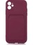 iPhone 12 Kılıf ​​klcr Ofix Kapak-Mürdüm 1
