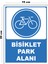 Metal Bisiklet Park Yeri 15CM x 20CM Uyarı Levhası Yönlendirme Tabelası 1