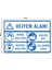 Metal Hijyen Alanı 30 cm x 40 cm A3 Büyüklüğünde Uyarı Levhası Yönlendirme Tabelası 1