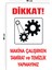 Metal Dikkat Makina Çalışırken Tamirat ve Temizlik Yapmayınız 30 cm x 40 cm A3 Büyüklüğünde Uyarı 1