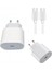 Apple Uyumlu 20W Şarj Adaptorü Type-C Başlık + Type C To Type C Kablo- Yüksek Kalite - 20W Power Adapter 3