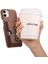 IPhone 12 Mini Kart Yuvaları Premium Dokulu Deri Halka Standı (Yurt Dışından) 5
