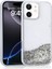 iPhone 11 Uyumlu Kılıf Sıvılı Simli Şeffaf Arka Yüzey Klcr Keto Silikon Kapak-Gümüş 1