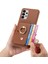 Samsung Galaxy A32 5g Premium Dokulu Deri Kart Yuvaları Halka (Yurt Dışından) 4