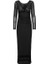 Kadın Siyah Uzun Elbise 15331585 5
