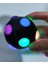 Luxury Disko Işıklı Kedi Oyun Topu Büyükler+Küçüklere Zıpzıp Disco Işık Show 15 LED 6cm Kaucuk Eğlence Topu 1 Adet 3