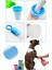 Luxury Silikon Jel Fırçalı Kedi Köpek Pati Ayak Yıkama Kovası (Küçük) 1 Adet 1