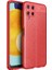 Galaxy M22 Kılıf Klcr Niss Silikon Kapak-Kırmızı 2