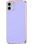 iPhone 12 Uyumlu Klcr Bark Kapak-Mor 1