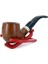 Bent Apple Briar (Gül Kökü) 9 mm Filtreli El Yapımı Pipo - 2439 2