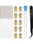 10X0.4MM Mk8 Sertleştirilmiş Çelik Nozul + 10X0.4MM Temizleme Iğnesi + Cımbız (Yurt Dışından) 1