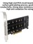 Pcı-Ex8 Çift Diskli Nvme M.2 Mkey Pcı-E Bölünmüş Kart (Yarım Yükseklikteki Kart) (Yurt Dışından) 2