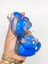 Dev Pati Squishy Taba Squishy Kedi Pati Sıkma 14 cm Pullu Pati Sukuşi - Şeffaf Mavi 2