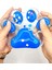 Dev Pati Squishy Taba Squishy Kedi Pati Sıkma 14 cm Pullu Pati Sukuşi - Şeffaf Mavi 4
