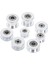 3mm Gt2 20 Diş 10MM Kayış Uyumlu Gümüş Renk Avare Kasnak(Dişli) 2