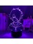 Anime Vaat Edilen Neverland Figürü 3D Çocuklar Için, Uzaktan Kumandayla Değişen 16 Renk, Çocuk Odası Dekoru, Ray Figürü Manga Illusion LED Oyuncak Lambası Kız Erkek Çocuklar Iç (Yurt Dışından) 1