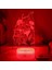 Testere Adam Için 3D Gece Lambası-Optik Illüzyon LED Işıklar Uzaktan Kumanda ile 16 Renk Değişimi, Akı Hayakawa Anime Figürü Oyuncak Lamba Çocuklar Için Noel Hediyesi (Crack, 4777) (Yurt Dışından) 1