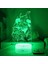 Testere Adam Için 3D Gece Lambası-Optik Illüzyon LED Işıklar Uzaktan Kumanda ile 16 Renk Değişimi, Akı Hayakawa Anime Figürü Oyuncak Lamba Çocuklar Için Noel Hediyesi (Crack, 4777) (Yurt Dışından) 2