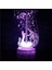 Anime Bas Gitar Keman Figürü 3D Çocuk Için, Uzaktan Kumanda ile Değişen 16 Renk, Çocuk Odası Dekoru, Şekil Manga Illusion LED Oyuncak Lamba Kız Erkek Çocuklar Için Noel Hediyel (Yurt Dışından) 1