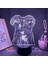 Için Anime Tokyo Revengersed 3D Nightlight 16 Renk Dekor Illusion Uzaktan Kumandalı LED Lamba, Manga Tokyo Revengers Şekil Noel Hediyesi Oyuncaklar Çocuklar/erkekler (Siyah Lamba) (Yurt Dışından) 1
