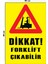 Metal Dikkat Forklift Çıkabilir 30 cm x 40 cm A3 Büyüklüğünde Uyarı Levhası Yönlendirme Tabelası 1