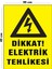 Metal Dikkat Elektrik Tehlikesi 30 cm x 40 cm A3 Büyüklüğünde Uyarı Levhası Yönlendirme Tabelası 1