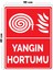 Metal Yangın Hortumu 30 cm x 40 cm A3 Büyüklüğünde Uyarı Levhası Yönlendirme Tabelası 1