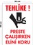 Metal Tehlike Preste Çalışırken Elini Koru 30 cm x 40 cm A3 Büyüklüğünde Uyarı Levhası Yönlendirme 1